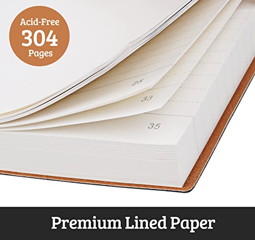 Gosirm Lined Notebook Journal for Work, Large B5 College Ruled Journal for School & Writing, 304 Lined Pages Hardcover Notebook for Note Taking, 100gsm Paper Notebook for Women Men, 7.6'' X 10''- Green - Image 4