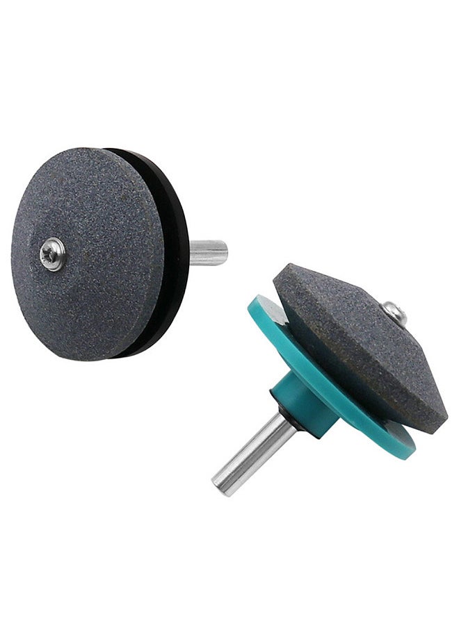 Generic - Lawn Mower Blade Sharpener Universal Sharpener Grinder Wheel Stone for Power Drill Hand Drill 1/4 Inch Shank - Image 1