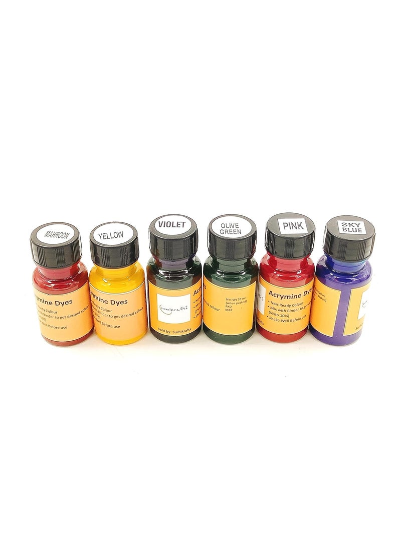 sumikrafts sumikrafts Screen Printing kit for Beginners 6 Assorted Pigment Dyes Single Hinge Table clampWooden Frame Small 8x10 pre Stretched mesh no 16Option 3  - Image 2