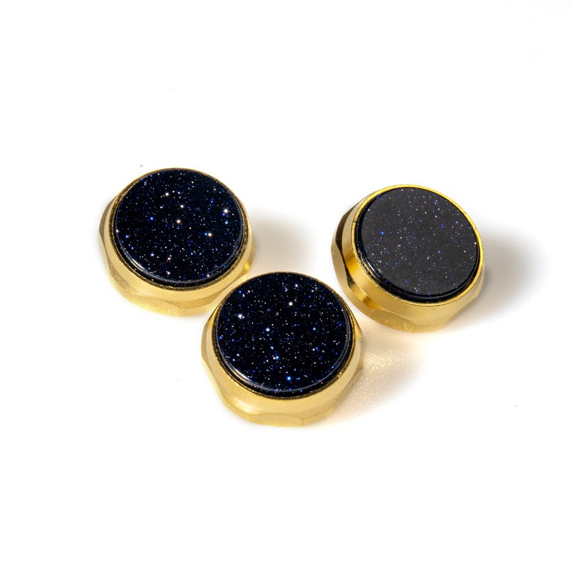 Cheerock Trumpet Valve Caps Finger Buttons Trumpet Replacement Accessories 3Pcs Starry sky - Image 1