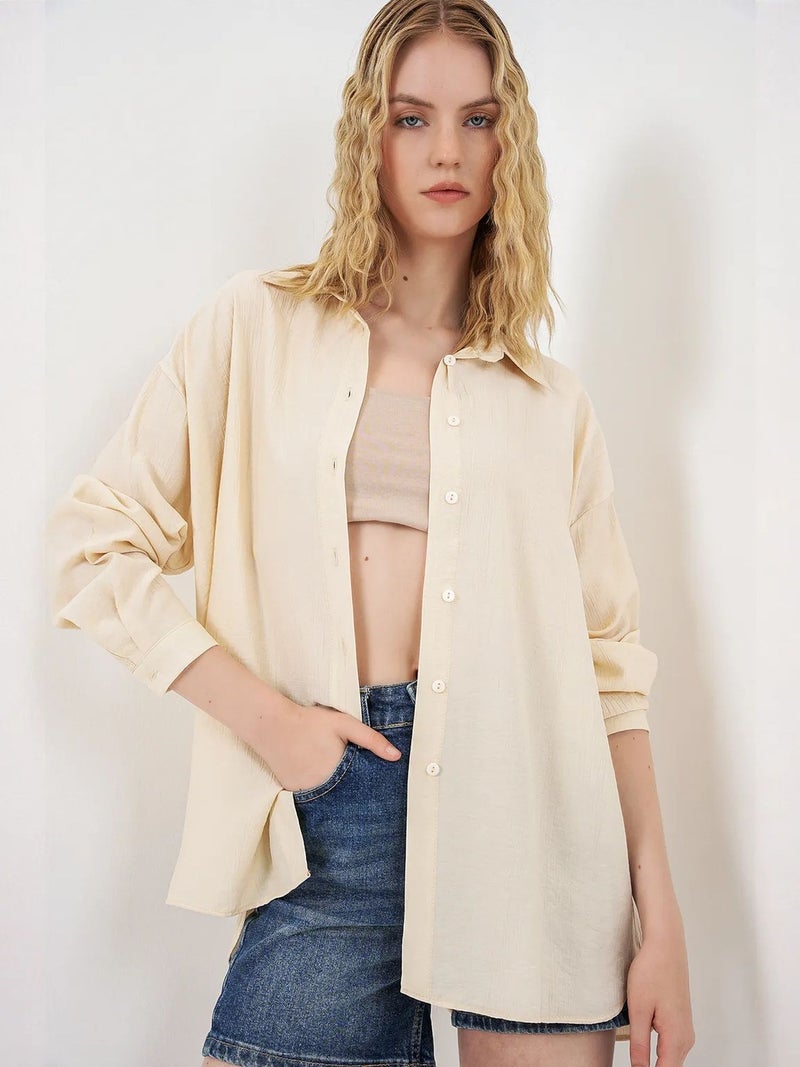 BIG DART BDART Oversized Long-Sleeve Button-Up Shirt - Image 3