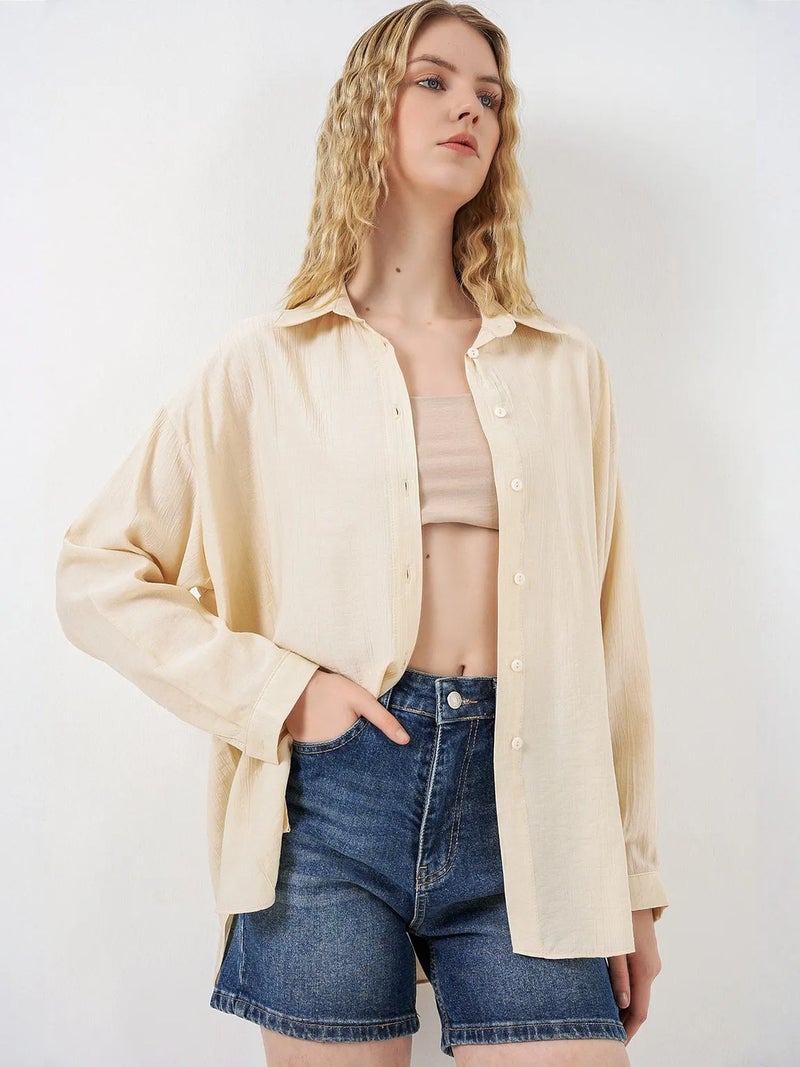 BIG DART BDART Oversized Long-Sleeve Button-Up Shirt - Image 4