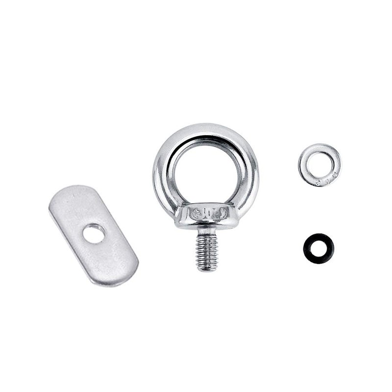 VTurboWay 4 Pack 316 SS Track Mount Tie Down Eyelet, Hold Bungee Cord or Ropes Up to 0.6" - Image 3