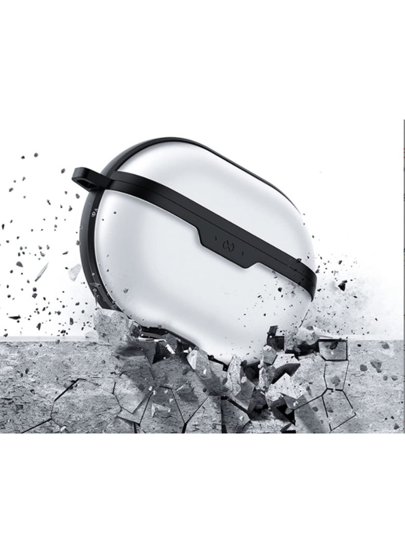 SOLARAE Case Cover for Huawei Freebuds Pro, Wireless Bluetooth Headset Clear Case Earphone Cover with Keychain, Protect Your Headset from Scratches and External Impacts - Image 4