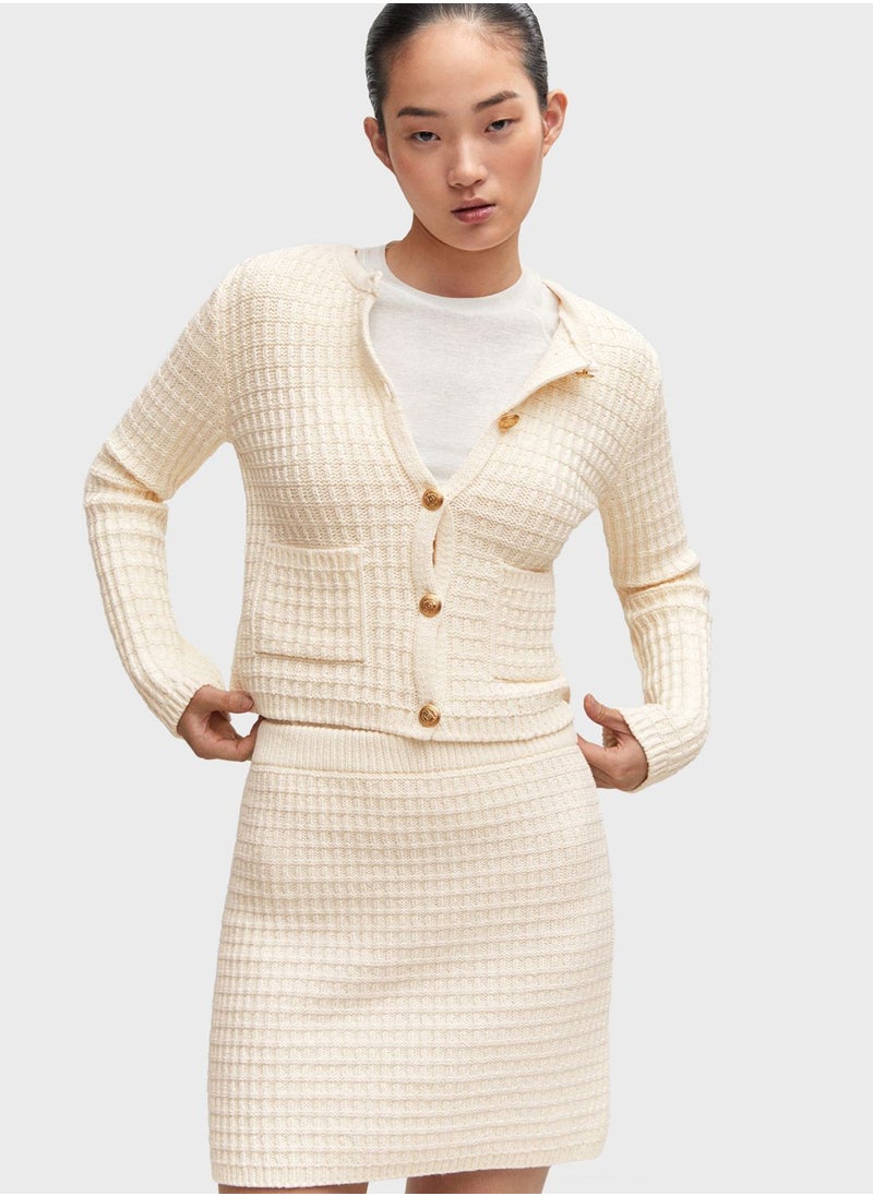 MANGO - Pocket Detail Cardigan - Image 1