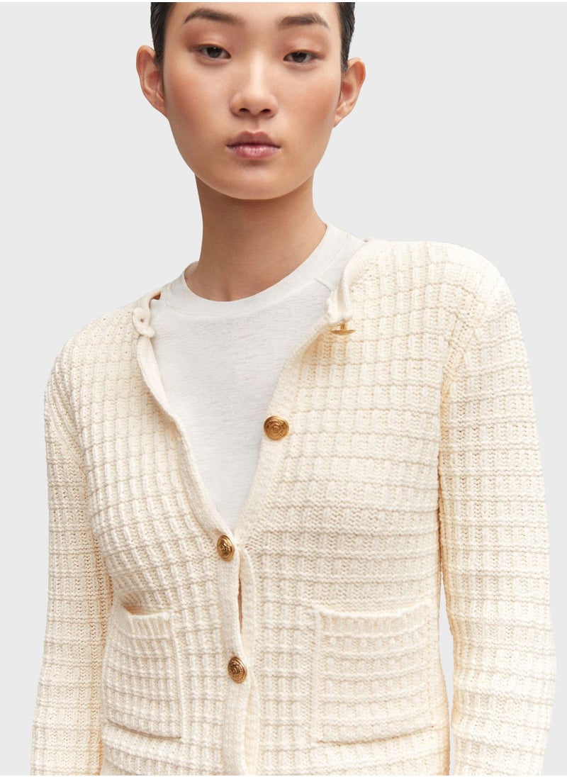 MANGO - Pocket Detail Cardigan - Image 1
