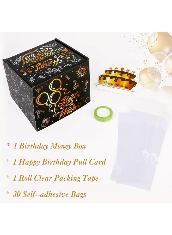 Birthday Money Box for Cash Gift Pull, Konsait DIY Birthday Money Box, Black and Gold Money Roll Gift Box, Surprise Gift Box for Parents, Loved Ones, Kids and Friends, Creative Way to Give Cash Gifts - pzsku/Z25A31C5A62AAA1A0D474Z/45/_/1729411938/aa11dad9-34e4-40b4-a8e9-60d00c1280b2