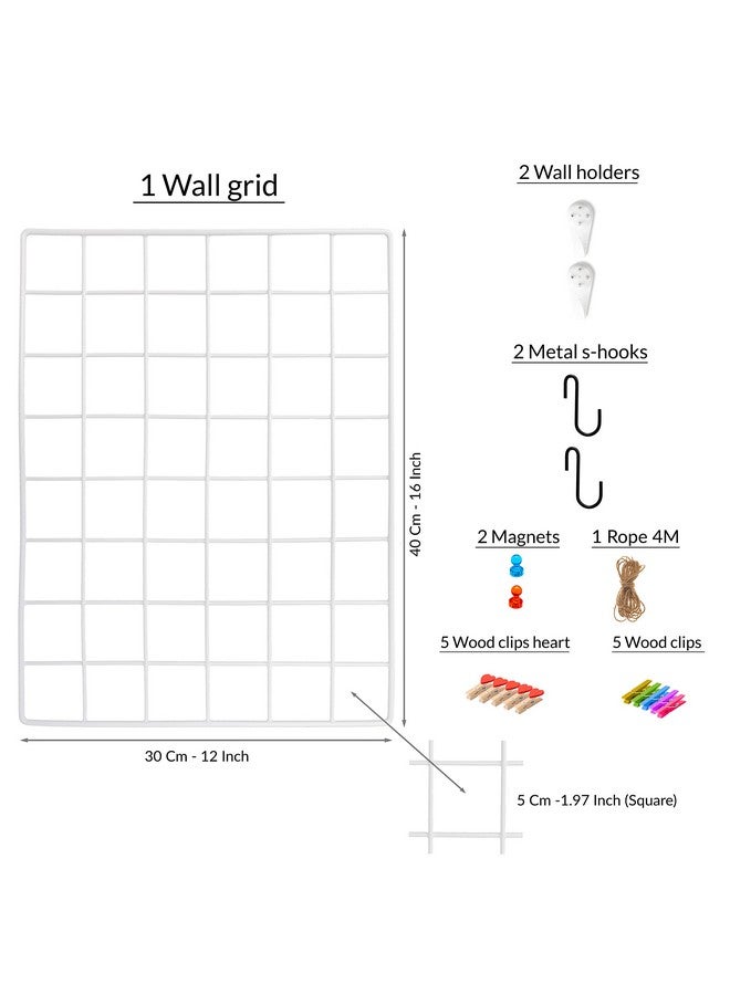 أودوكسيا إطار صورة أودوكسيا، 15.75 × 11.81 بوصة، لوحة شبكية معدنية وخشبية بيضاء، مغناطيسية، مثبتة على الحائط، بدون إطار، أفقي، عبوة واحدة، ديكور معلق للمنزل والمكتب - Image 2