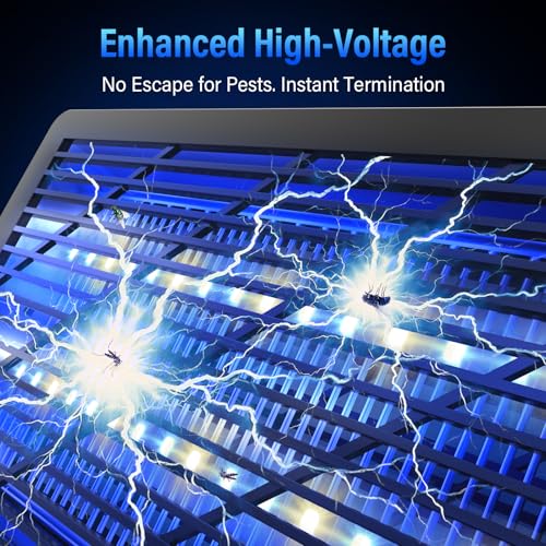 GeckoMan LED Indoor Bug Zapper Indoor Fruit Fly Trap for Indoors Mosquito Zapper Fly Zapper, Energy-Saving Max-Attract Hybrid-Spectrum Tube • 10-Yr Life, Enhanced High-Volt Instant Kill - Image 4
