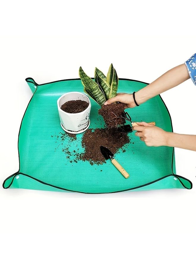 Thickened Yellow Gardening Mat Non Slip Base Easy Clean 66x66cm Indoor Outdoor Plant - Image 5