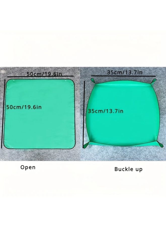 Thickened Yellow Gardening Mat Non Slip Base Easy Clean 66x66cm Indoor Outdoor Plant - Image 4
