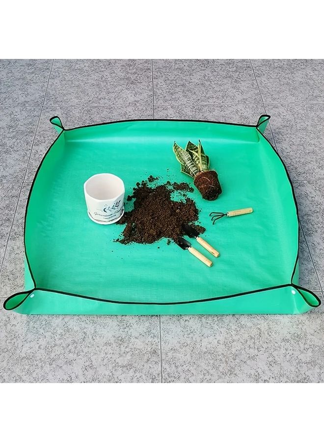 Thickened Yellow Gardening Mat Non Slip Base Easy Clean 66x66cm Indoor Outdoor Plant - Image 2