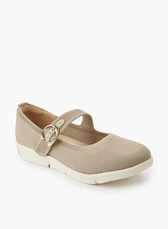 Le Confort Women Textured Mary Janes Shoes