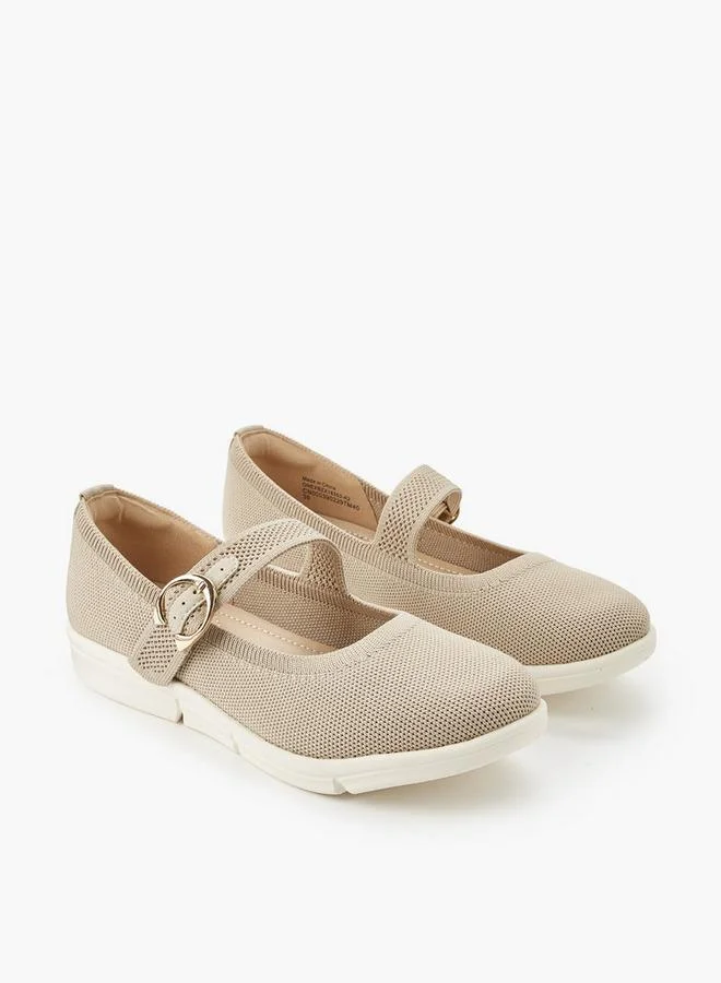 Le Confort Women Textured Mary Janes Shoes