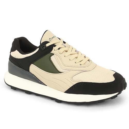 Hygear Mens Sneakers-Hg-Ms-1018-Beige-8 - Image 1