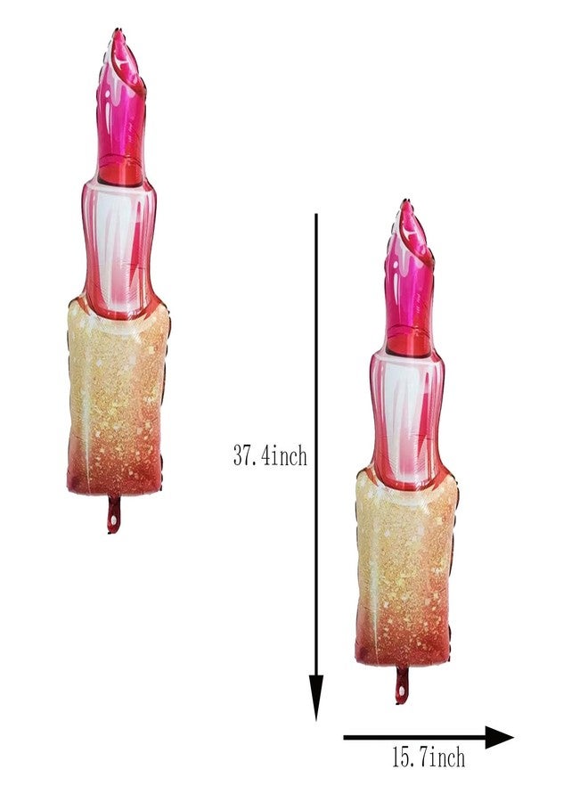 OHLIGEI 4Pieces Lips Lipstick Balloon Set for Women - Durable, Reusable Foil Balloons - Ideal for Birthday, Valentines, Wedding, Bridal Shower Themed Parties - Image 3
