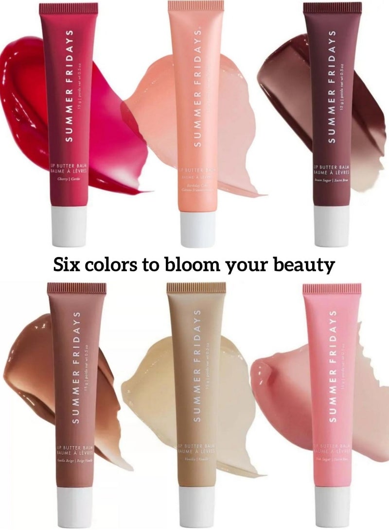 SUMMER FRIDAYS Summer Fridays Lip Butter Balm - Conditioning Lip Mask and Lip Balm for Instant Moisture, Shine and Hydration - Sheer-Tinted, Soothing Lip Care - Six color numbers - Image 1