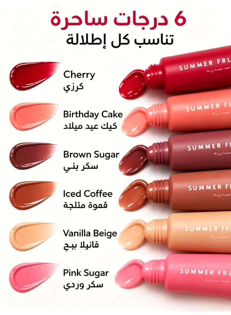 Summer Fridays Lip Butter Balm - Conditioning Lip Mask and Lip Balm for Instant Moisture, Shine and Hydration - Sheer-Tinted, Soothing Lip Care - Six color numbers - Image 5