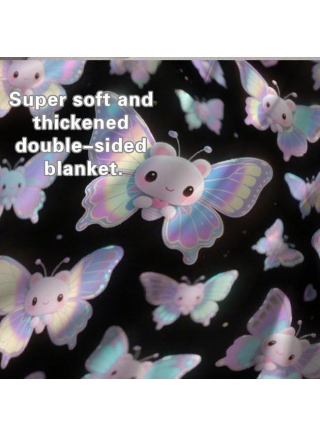 عام بطانية رقيقة من الفانيلا الكرتونية للأطفال والرضع (دافئة ومريحة، ومناسبة للنوم والألعاب) 70 سم * 100 سم - Image 5