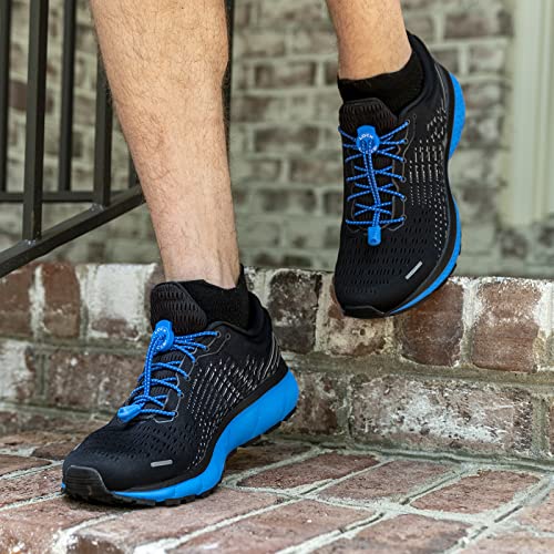 Lock Laces No-Tie Elastic Shoelaces (2-Pack) – One Size Fits All – Original Elastic Lacing Solution for Sneakers, Running & Athletic Shoes (Blue-Green) - Image 4