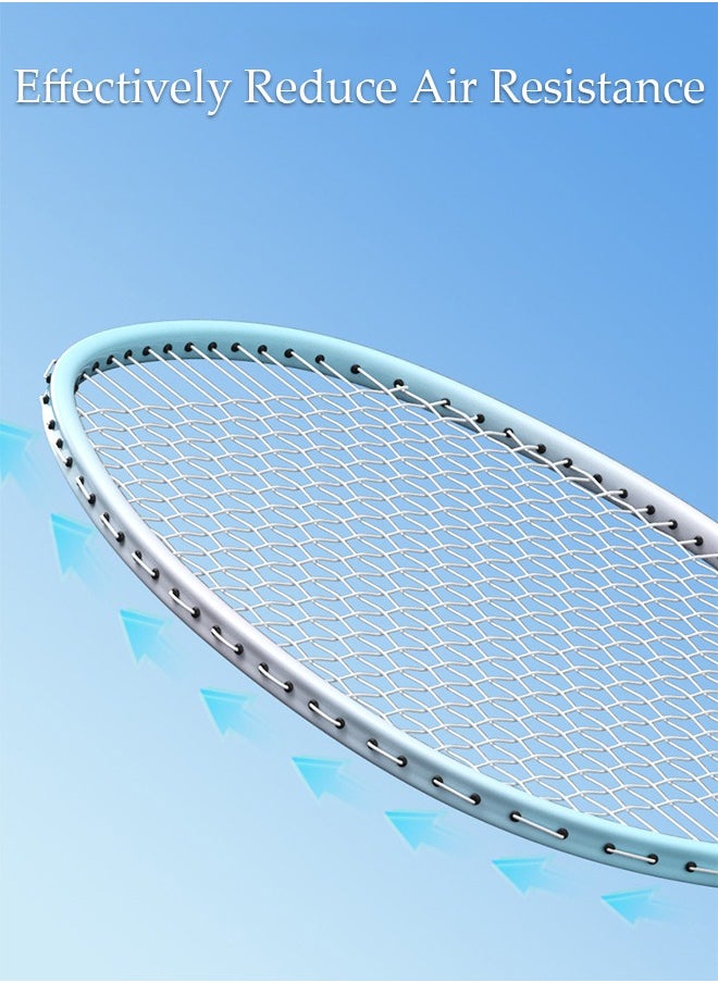 DUNISO Badminton Rackets Set of 2 Badminton Racquets Lightweight Including Badminton Bag and 3 Badminton Shuttlecock  - Image 4