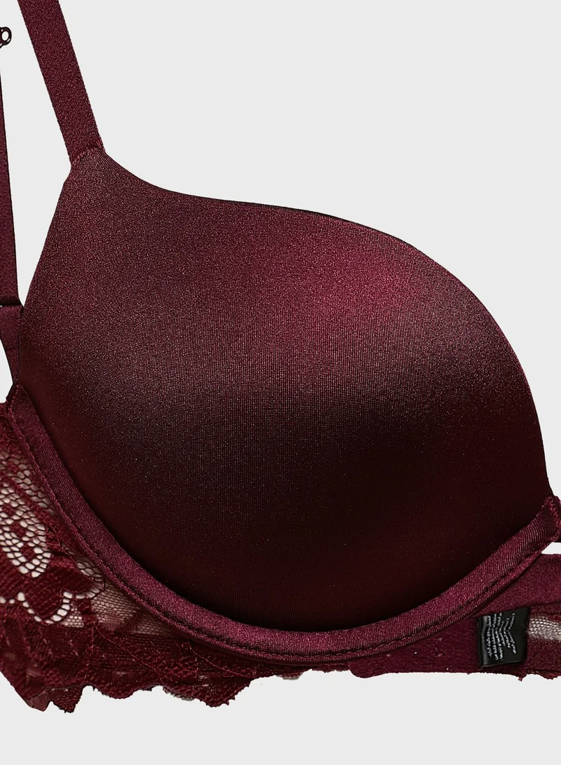 La Senza Lace Detail Plunge Bra