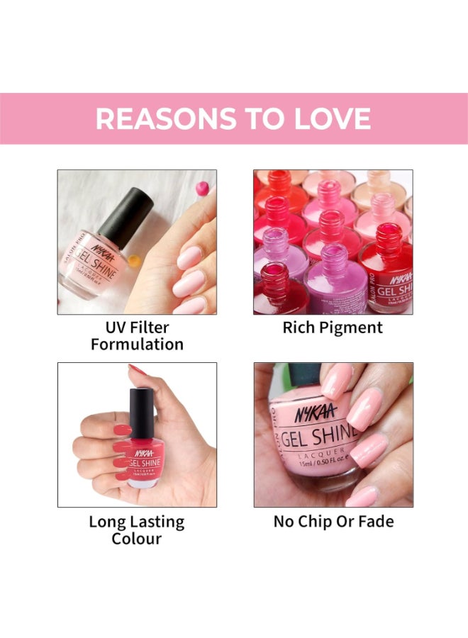 نيكا طلاء أظافر جل لامع من نايكا صالون - زهرة يابانية - 15 مل - درجة اللون رقم 214 - Image 5