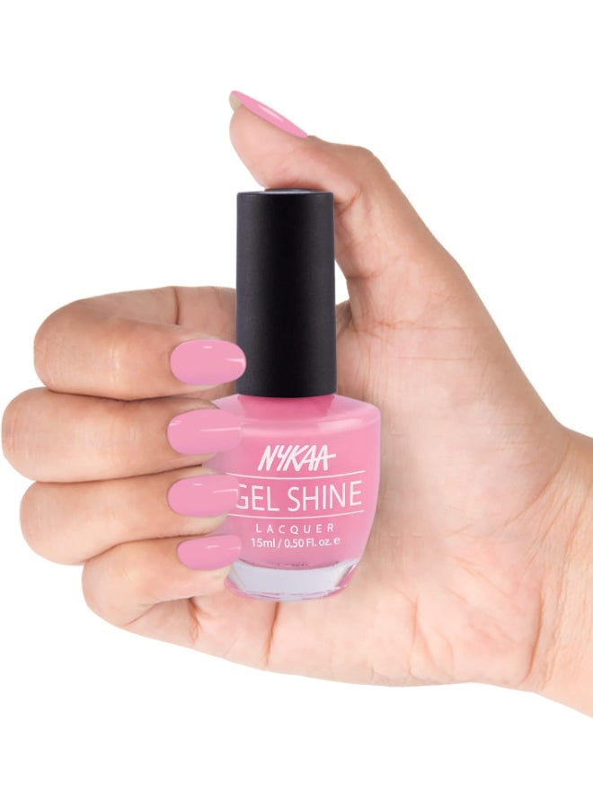 نيكا طلاء أظافر جل لامع من نايكا صالون - زهرة يابانية - 15 مل - درجة اللون رقم 214 - Image 2