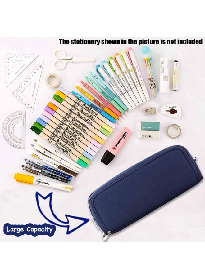 OSHIMA Large Capacity Pen Pencil Case with 3 Compartments, Teenagers’ Girls’ Pencil Case Office Supplier Holder Box Organizer, Multi-functional Pen Pouch Organizer for Office School Teen Girl Boy Men Women - Image 5