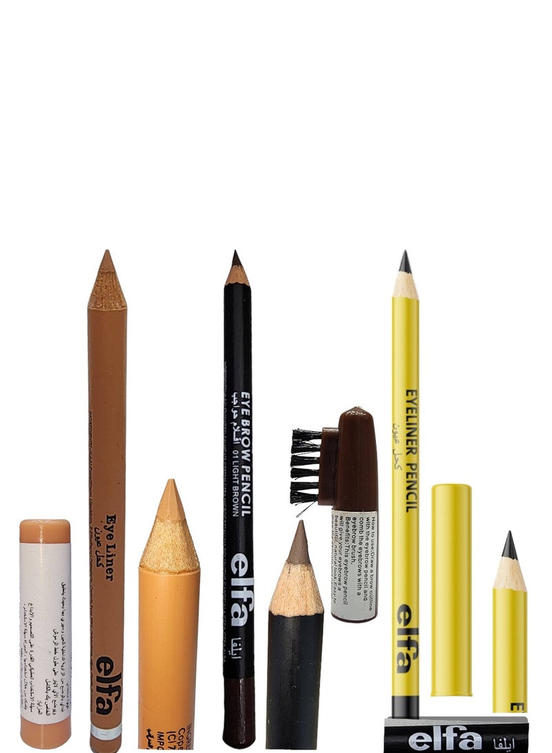 3 Waterproof Soft Kohl Eyeliner Pencil