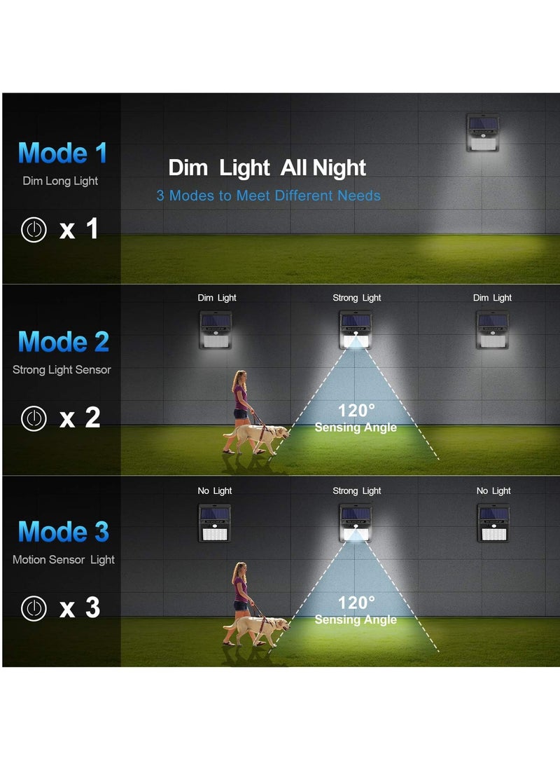TIGER - Wireless IP65 Waterproof 42 LED Solar Lights | Pack of 10 | 3 Working Modes, Motion Sensor Outdoor Lights for Garden, Patio, Yard, Pathway, and Driveway, Energy-Efficient, Easy Installation, Weatherproof - Image 1