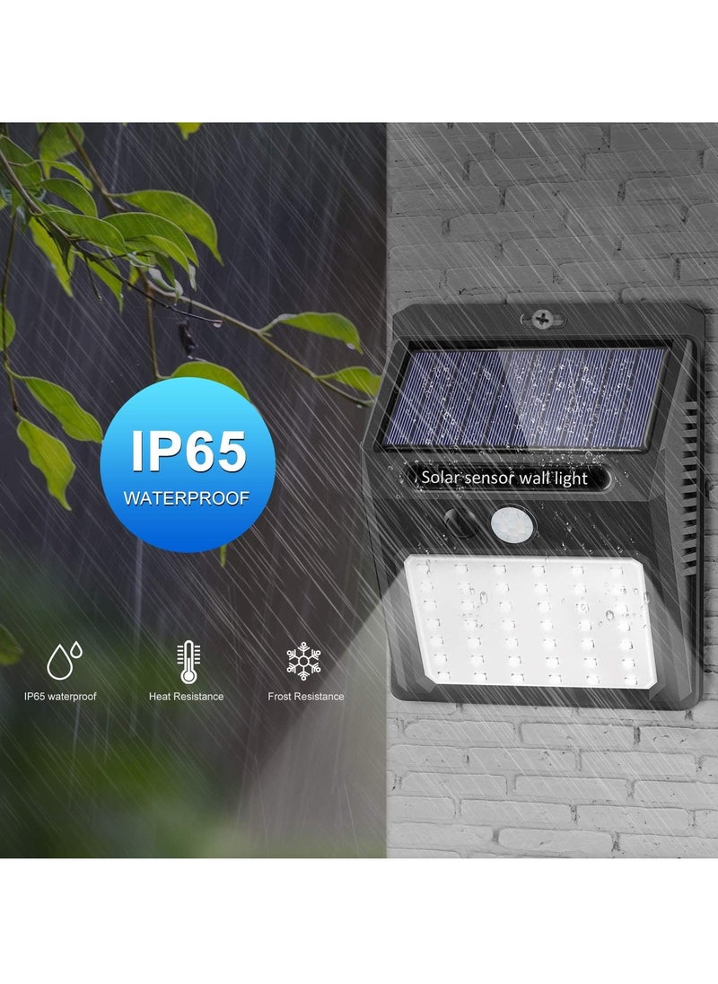 TIGER - Wireless IP65 Waterproof 42 LED Solar Lights | Pack of 10 | 3 Working Modes, Motion Sensor Outdoor Lights for Garden, Patio, Yard, Pathway, and Driveway, Energy-Efficient, Easy Installation, Weatherproof - Image 1