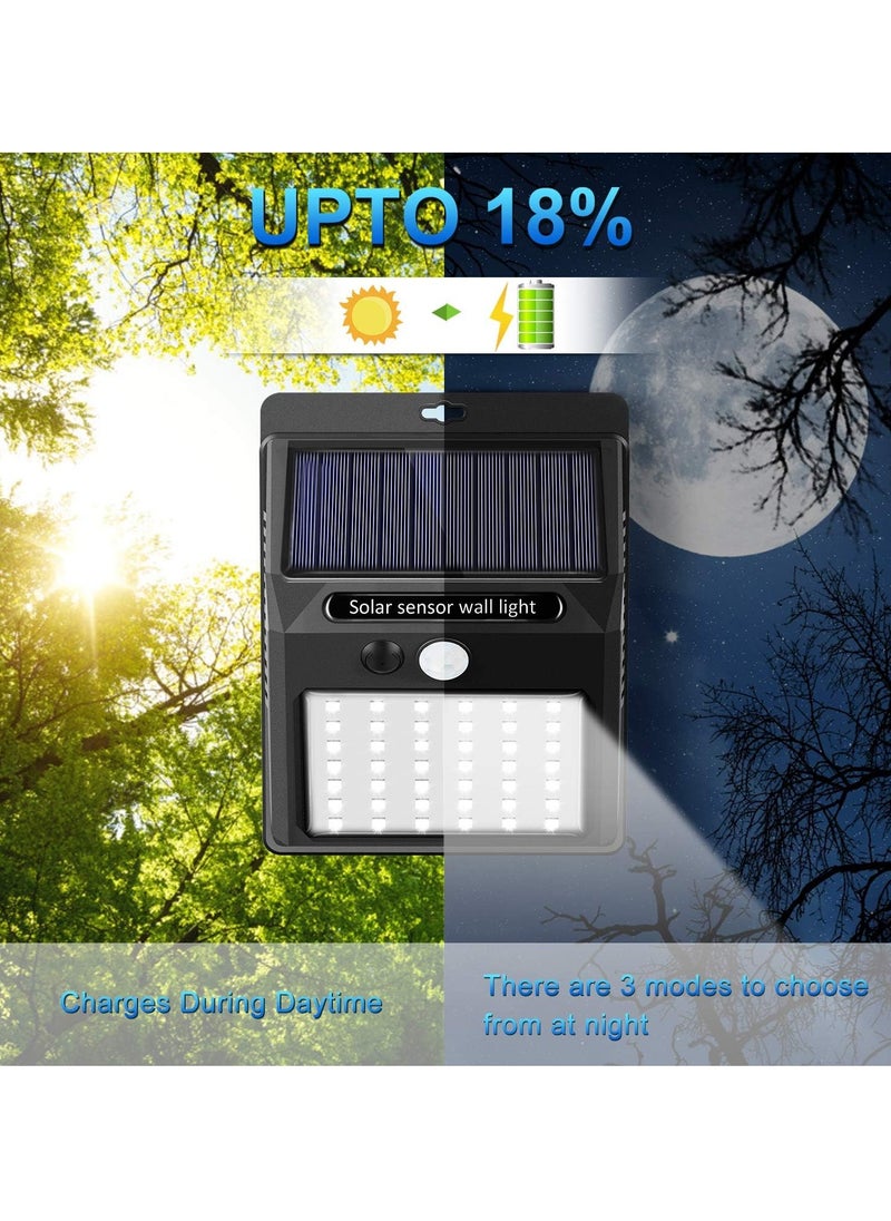 TIGER - Wireless IP65 Waterproof 42 LED Solar Lights | Pack of 10 | 3 Working Modes, Motion Sensor Outdoor Lights for Garden, Patio, Yard, Pathway, and Driveway, Energy-Efficient, Easy Installation, Weatherproof - Image 1