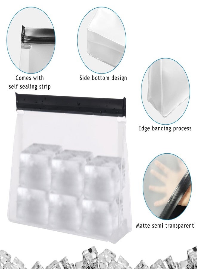 YEXEXINM 6 Pack Reusable Ice Storage Bags, 10 x 7.3 x 2.2in Leak Proof Ice Bags With Secure Zip Close Design, Bpa-Free - Image 3