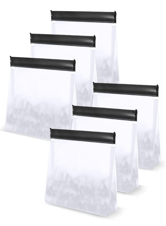 YEXEXINM 6 Pack Reusable Ice Storage Bags, 10 x 7.3 x 2.2in Leak Proof Ice Bags With Secure Zip Close Design, Bpa-Free - Image 1