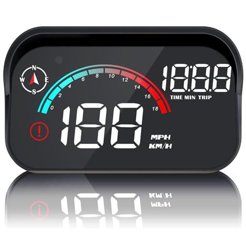 ARTILAURA Windshield GPS Speedometer Head Up Display HUD 35 Inches Digital GPS Speedometer Smart Gauge OverspeedCompass Mileage for Most Car Vehicles - Image 1
