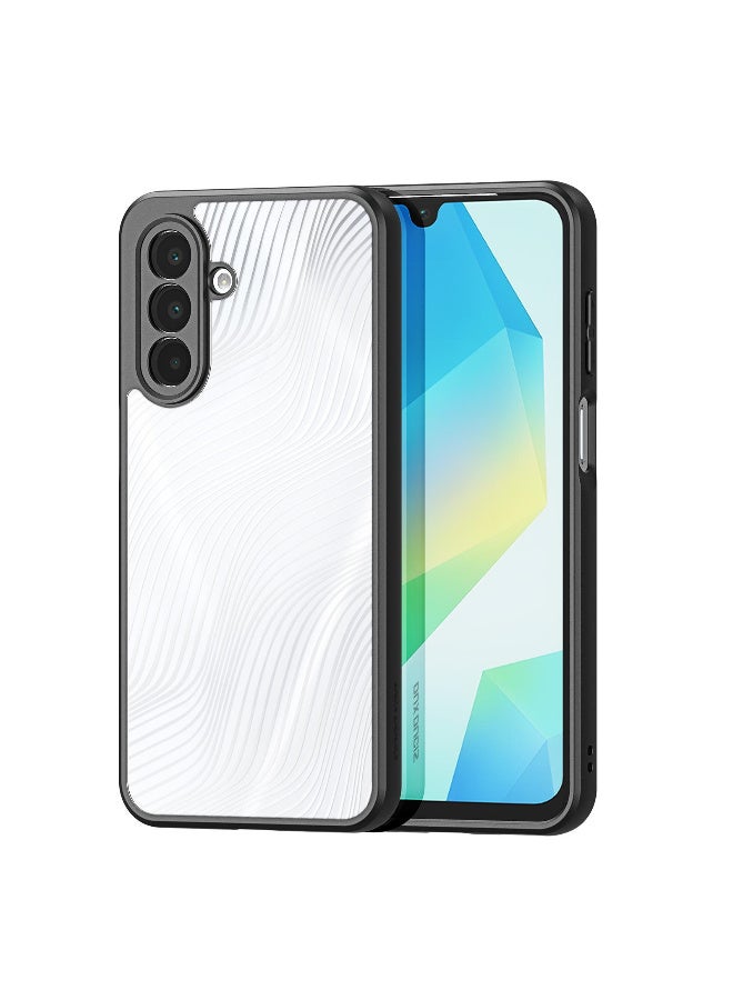 دوكس دوتشيز ايمو جراب لموبايل ايه سامسوج ايه 17 فايف جي جراب نحيف وشفاف مطفي مصنع من البولي يوريثين الحراري بولي كربونات البولي بروبلين سيليكون - اسود - Image 1