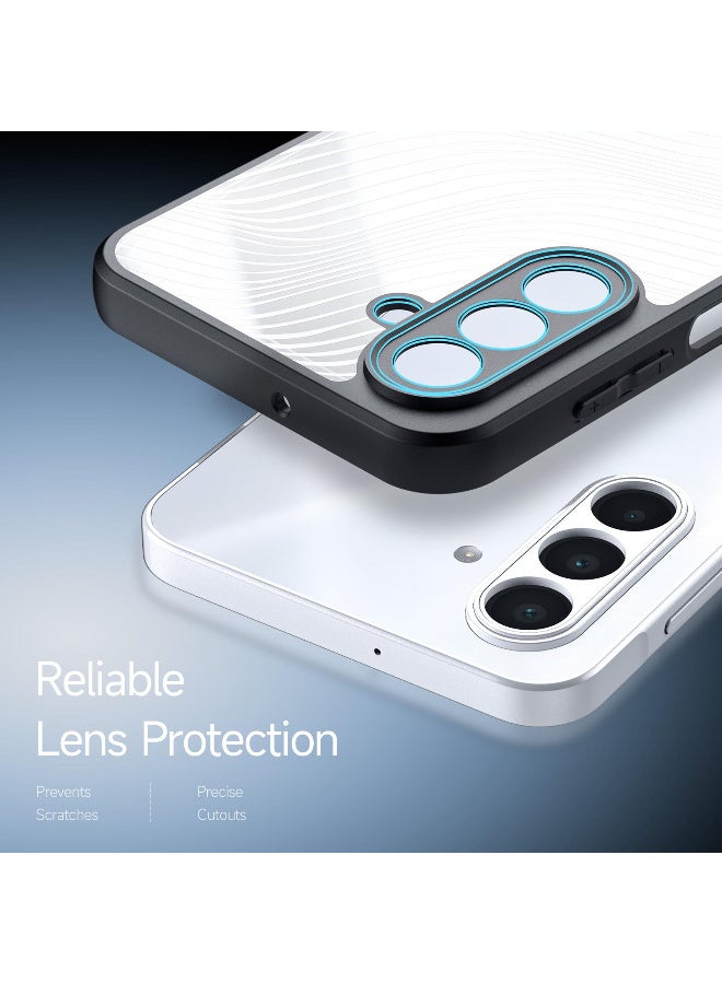 دوكس دوتشيز ايمو جراب لموبايل ايه سامسوج ايه 17 فايف جي جراب نحيف وشفاف مطفي مصنع من البولي يوريثين الحراري بولي كربونات البولي بروبلين سيليكون - اسود - Image 5