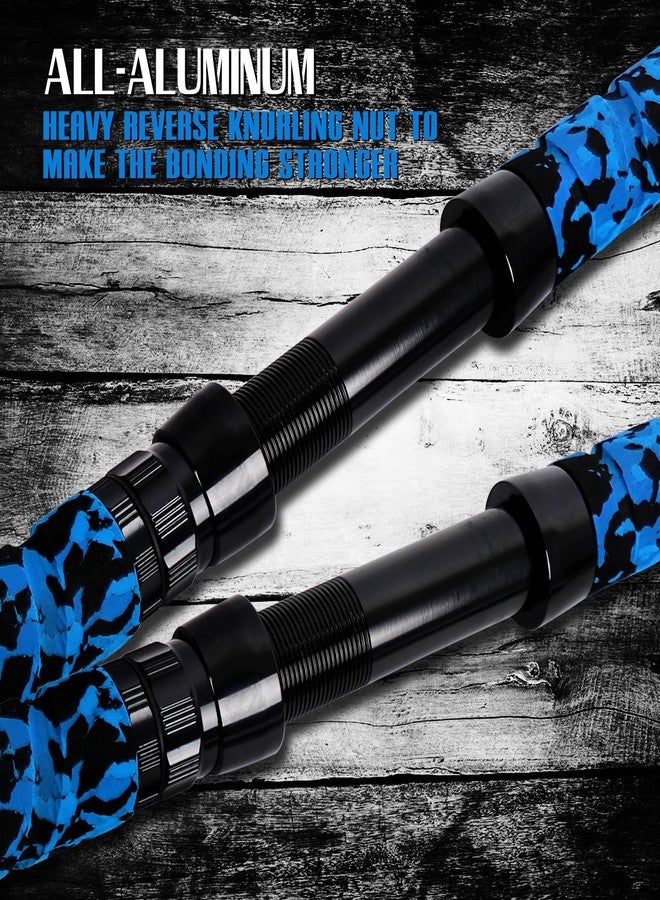 Fiblink Saltwater Fishing Rod 2Piece Offshore Trolling Rod Big Game Deep Sea Rod Conventional Boat Blue Camouflage Fishing Pole with Roller Guides (5'6"30-50lbs) - Image 5