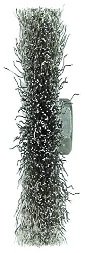 Weiler 13085 4" Narrow Face Crimped Wire Wheel, .014" Stainless Steel Fill, 5/8"-11 Unc Nut, Made in the USA - Image 3