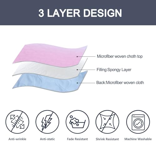 SCHNAUZER HOME Quilt Set King Size 3 Piece, Bailey Pattern Printed Bedding Coverlet Set, Lightweight Soft Reversible Bedspread Sets for All Season (1 Quilt & 2 Pillow Shams) - Image 3