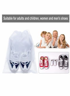 Y&D 12 PCS Travel Shoe Storage Bag Non-Woven Portable Shoes Pouch with Transparent Window for Daily and Use  - Image 4