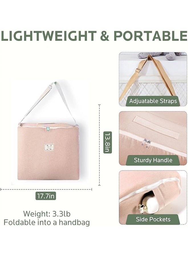 Beauenty Baby Lounger For Newborn 0-24 Months, Foldable Baby Nest Cover, Breathable & Soft Travel Nest Bed for Infants Toddler - Indoor & Outdoor Use - Image 4