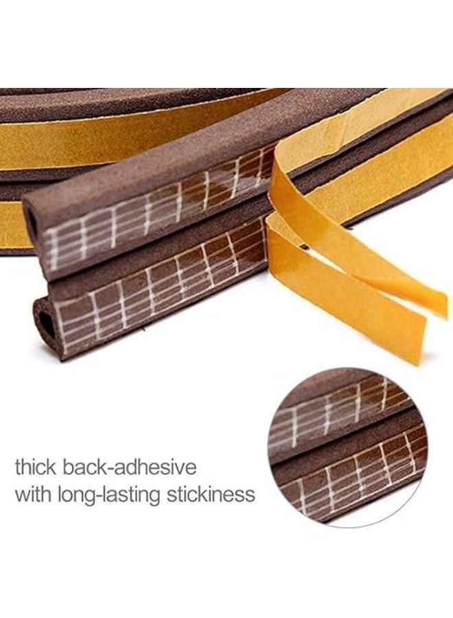 Generic 6M Self Adhesive Foam Seal Strip for Air, Draft, Dust, Doors and Windows Easy to Install (Brown)  - Image 2