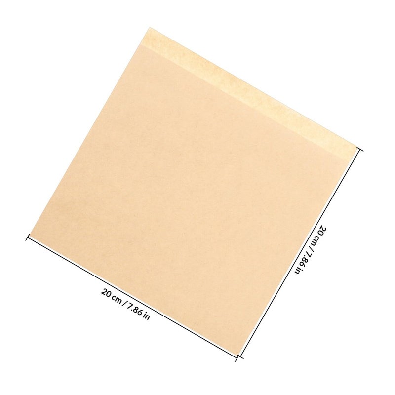 Greaseproof Hot Dog Paper Bags 20x20cm 100pcs Kraft Sandwich Wraps For Bakery Snacks - Image 3