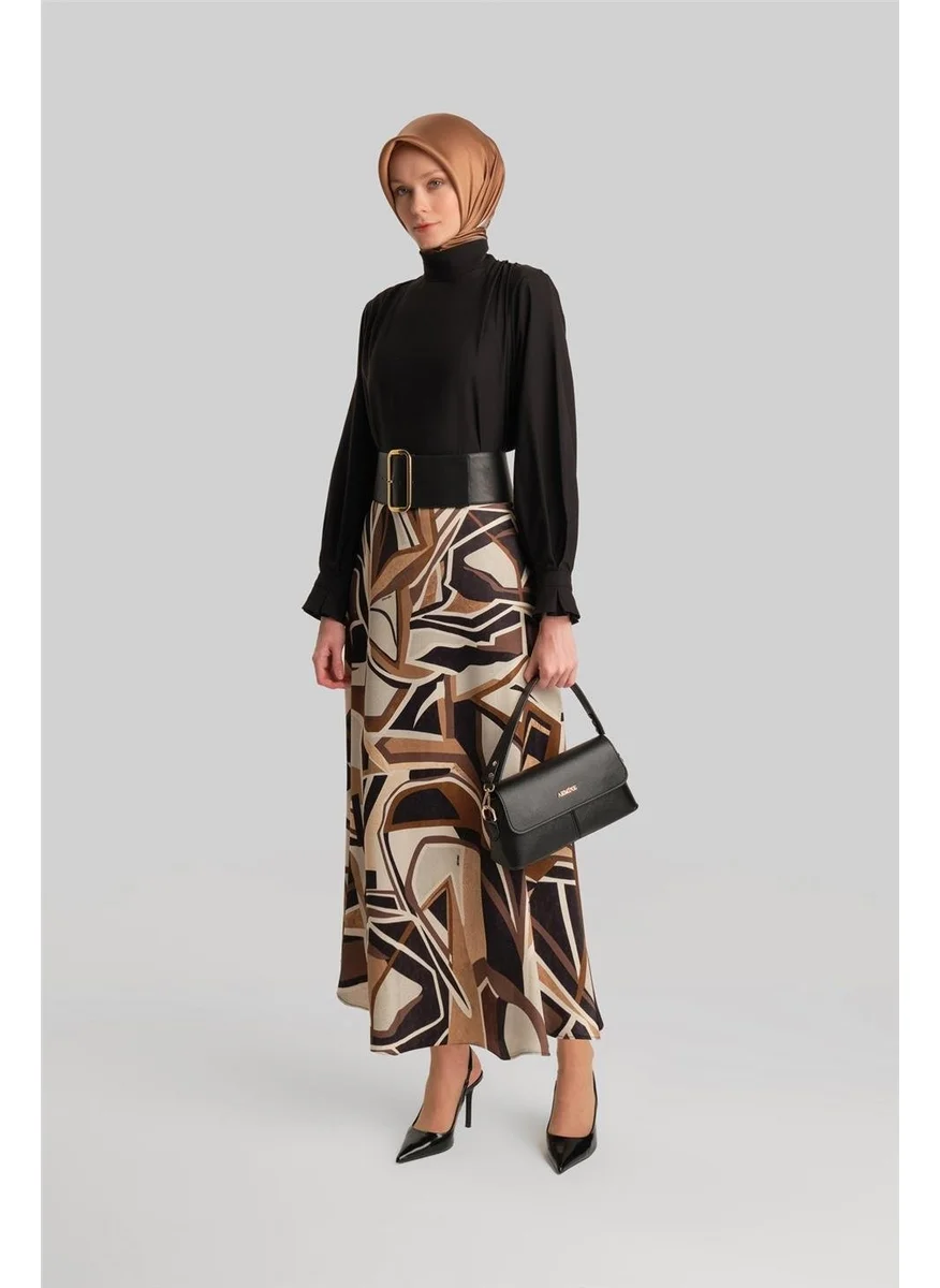 ARMINE Patterned Skirt 24Y1643 Brown