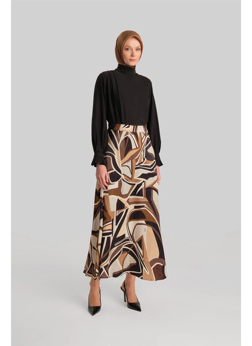 ARMINE Patterned Skirt 24Y1643 Brown