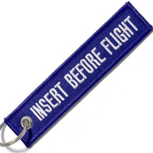 Rotary13B1 Insert Before Flight - Keychain - Blue