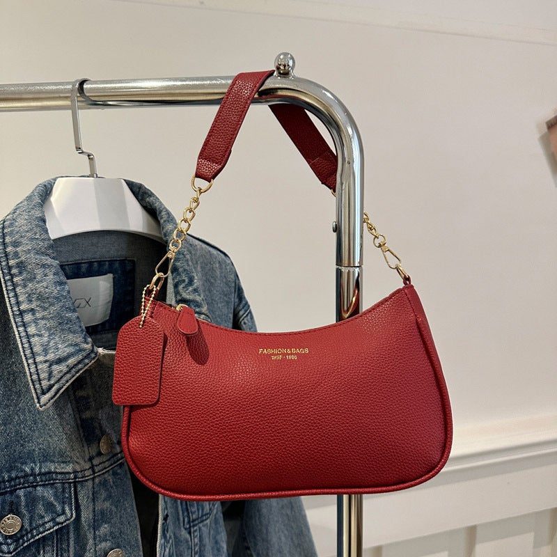 Vintage Solid Color Crossbody Bag for Women - Image 3