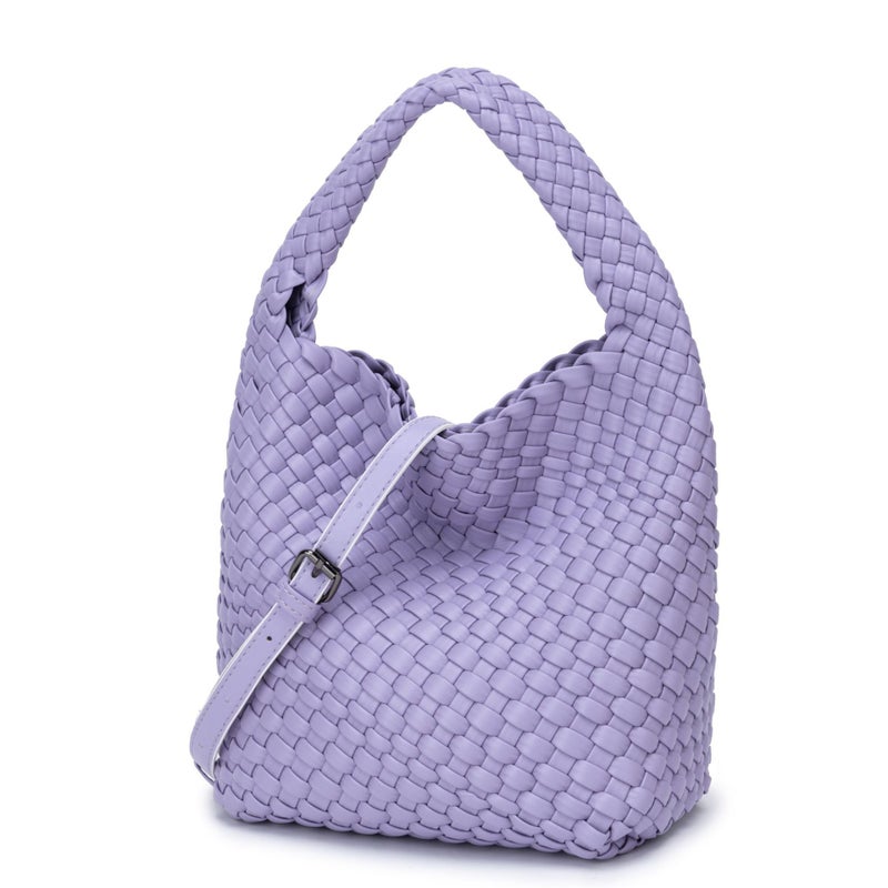 Niche Hand-Woven Hand-Woven Bag, Versatile Mother-In-Law Bag, Textured One-Shoulder Armpit Vegetable Basket, Bucket Bag - Image 1
